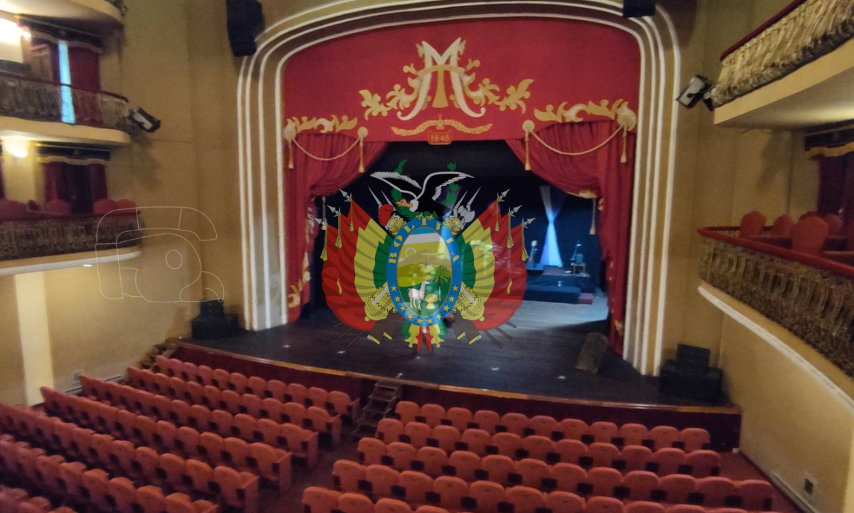 Escenario vista desde Palco Teatro Municipal de La Paz